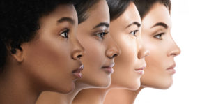 various skin tone faces combining anti wrinkle injections with treatments